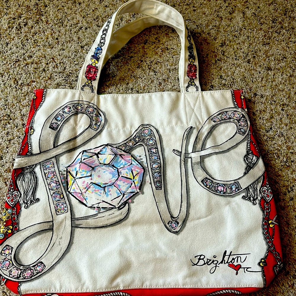 EUC Brighton Canvas Love Tote